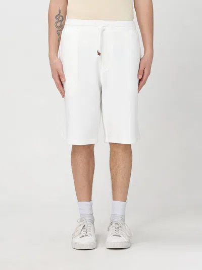 BRUNELLO CUCINELLI SHORT BRUNELLO CUCINELLI MEN COLOR WHITE,G52350001