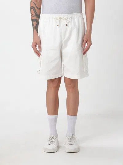 BRUNELLO CUCINELLI SHORT BRUNELLO CUCINELLI MEN COLOR WHITE,H31480001
