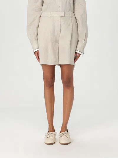 Brunello Cucinelli Short  Woman Color Beige