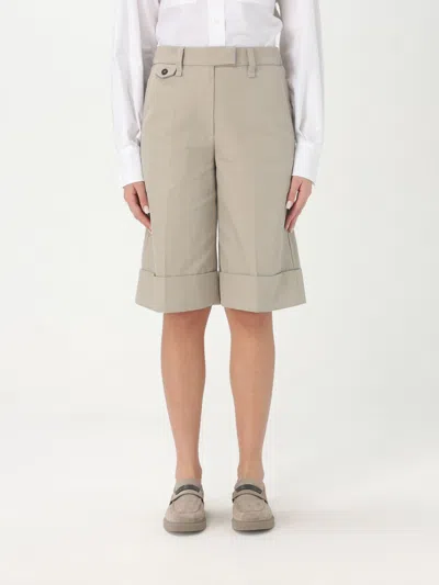 BRUNELLO CUCINELLI SHORT BRUNELLO CUCINELLI WOMAN COLOR BEIGE,G67106022