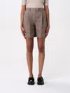 Brunello Cucinelli Short  Woman Color Brown In Brown
