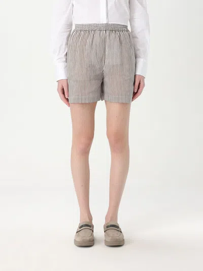 BRUNELLO CUCINELLI SHORT BRUNELLO CUCINELLI WOMAN COLOR MULTICOLOR,G50084005