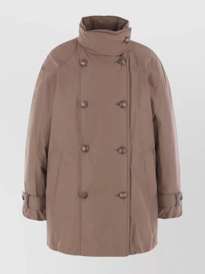 BRUNELLO CUCINELLI SHORT BUTTON DETAILING DOWN JACKET