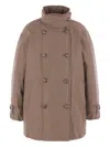 Brunello Cucinelli Short Button Detailing Down Jacket