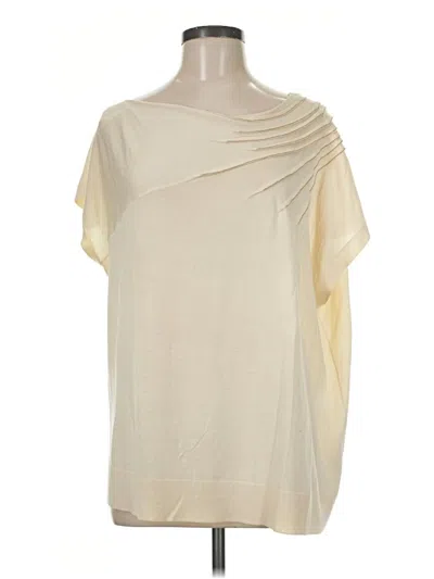 Pre-owned Brunello Cucinelli Short Sleeve Blouse In Ivory