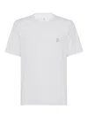 Brunello Cucinelli Short Sleeve Crew-neck T-shirt In White