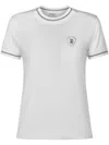 Brunello Cucinelli Cotton Interlock T-shirt With Logo In White