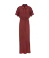 Brunello Cucinelli Short Sleeve Dress In Red