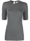 Brunello Cucinelli Short-sleeve Knitted Top In Green