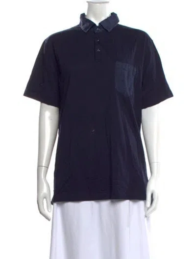 Pre-owned Brunello Cucinelli Short Sleeve Polo In Black