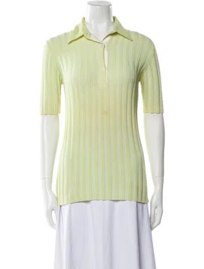 Pre-owned Brunello Cucinelli Short Sleeve Polo In Green