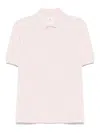Brunello Cucinelli Polo Shirt With Lapel Short Sleeve In Pink