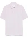 Brunello Cucinelli Cotton Logo Polo Shirt In Pink
