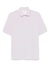 Brunello Cucinelli Cotton Logo Polo Shirt In Purple