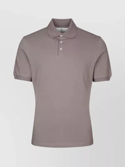 BRUNELLO CUCINELLI SHORT SLEEVE POLO SHIRT