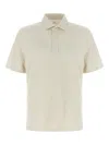 Brunello Cucinelli Cotton Polo Shirt In 白色