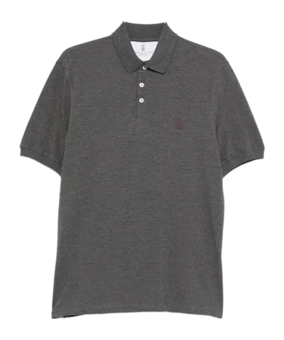 BRUNELLO CUCINELLI SHORT-SLEEVE POLO SHIRT