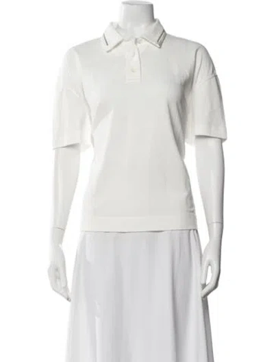 Pre-owned Brunello Cucinelli Short Sleeve Polo W/ Tags In Neutrals