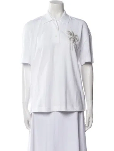 Pre-owned Brunello Cucinelli Short Sleeve Polo W/ Tags In White