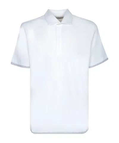 Brunello Cucinelli Short Sleeve Polo In White