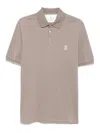Brunello Cucinelli Cotton Polo In Grey With Logo In White