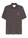 Brunello Cucinelli Cotton Polo Shirt With Printed Logo In White
