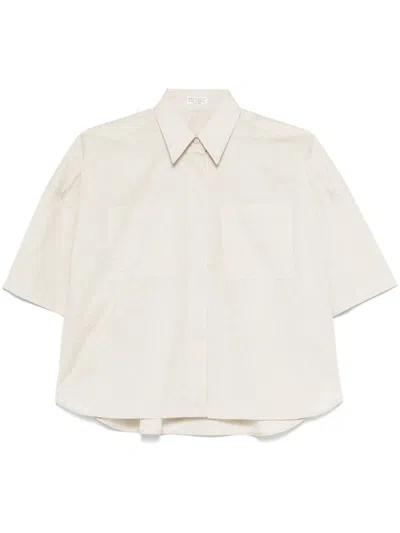 BRUNELLO CUCINELLI BRUNELLO CUCINELLI SHORT SLEEVE RELAXED FIT SHIRT