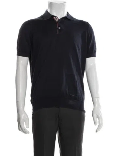 Pre-owned Brunello Cucinelli Short Sleeve Shirt In Blue