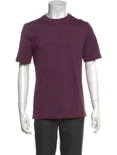 Pre-owned Brunello Cucinelli Short Sleeve Shirt In Purple