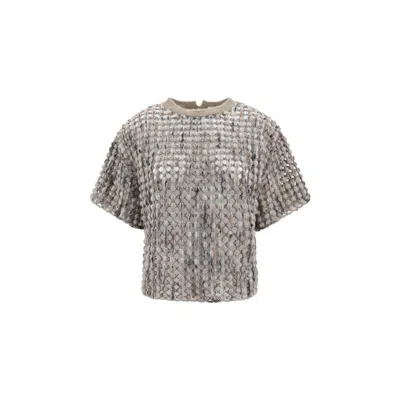 Brunello Cucinelli Short Sleeve Sweater