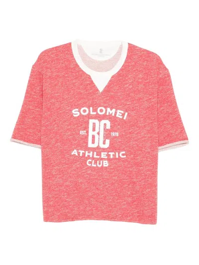 Brunello Cucinelli Men Short Sleeve Sweatshirt In Multi