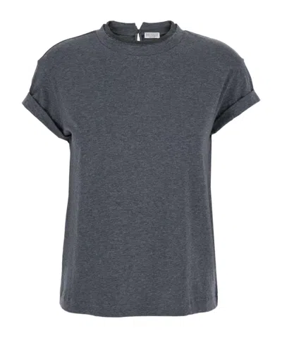 BRUNELLO CUCINELLI BRUNELLO CUCINELLI SHORT SLEEVED CREWNECK T-SHIRT