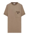 Brunello Cucinelli Short Sleeve T-shirt In Brown