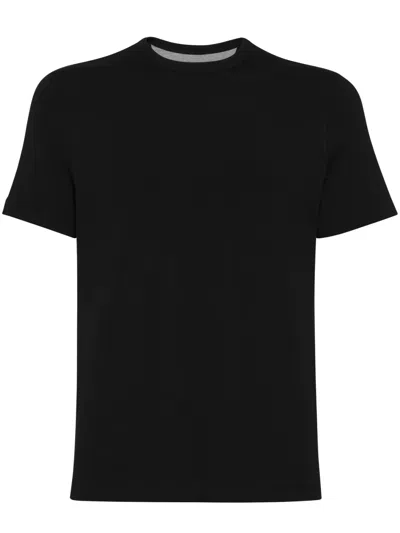 Brunello Cucinelli Short Sleeve T-shirt In Black