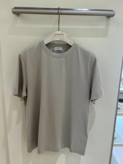 Brunello Cucinelli Short Sleeve T-shirt In Gray