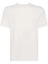 Brunello Cucinelli Men Crew Neck T-shirt With Faux-layering In White