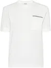 Brunello Cucinelli Short Sleeve Tee In White