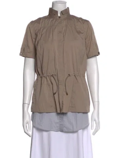 Pre-owned Brunello Cucinelli Short Sleeve Top In Neutral