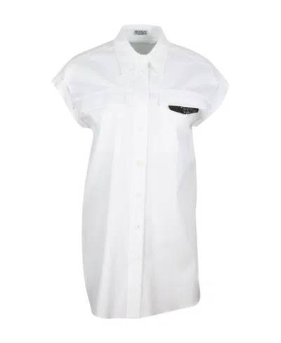 BRUNELLO CUCINELLI BRUNELLO CUCINELLI SHORT SLEEVED BUTTONED SHIRT