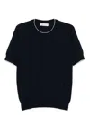 Brunello Cucinelli Men's Knitted Cotton T-shirt In Black