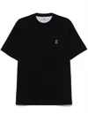 Brunello Cucinelli Cotton Jersey Crew Neck T-shirt With Logo Clothing In Black