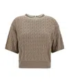 Brunello Cucinelli T-shirt In Gray