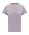 Brunello Cucinelli Cashmere Glitter T-shirt In Purple
