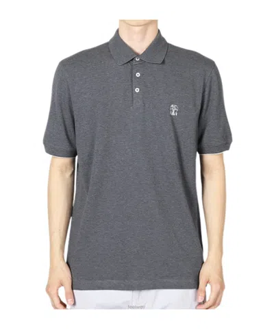 BRUNELLO CUCINELLI LOGO-EMBROIDERED POLO SHIRT