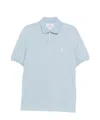 Brunello Cucinelli Polo Shirt With Soft Collar In Blue