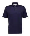 Brunello Cucinelli Men Short Sleeve Polo In Black