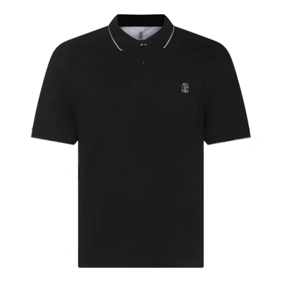 BRUNELLO CUCINELLI BRUNELLO CUCINELLI LOGO-EMBROIDERED SHORT-SLEEVED POLO SHIRT