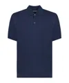 Brunello Cucinelli Contrasting-trim Cotton Polo Shirt In Blue