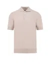Brunello Cucinelli Short-sleeved Polo Shirt In Nude