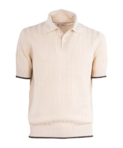 Brunello Cucinelli Short-sleeved Polo Shirt In Pink